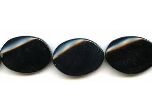 Black Onyx 25x35 Twist Flat Oval Black Onyx 25x35 Twist Flat Oval