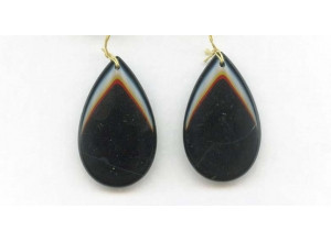 Black Onyx 39x24mm Pear Pendant