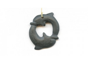 Matte Black Onyx 46x37 Pendant