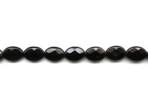 Black Onyx 10x14 Faceted Flat Oval