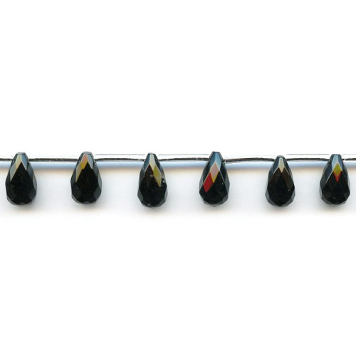 140-1633 Black Onyx <br>8x15 Teardrop Briolette