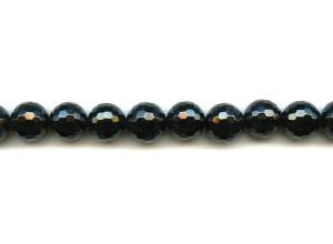 Black Onyx 12mm Faceted Round