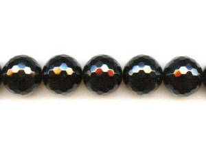 Black Onyx 20mm Faceted Round