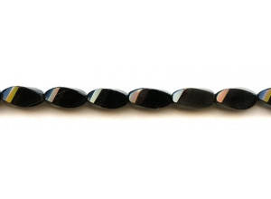 Black Onyx 8x16 Faceted Swirl