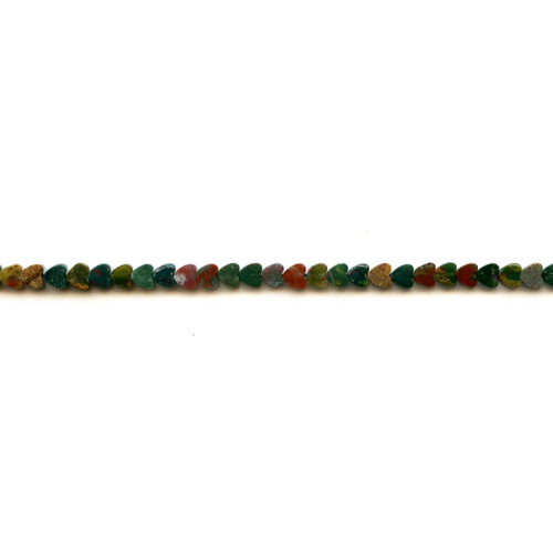 141-1110 Blood Stone <br>4mm Heart