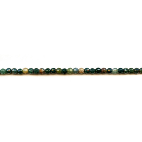 141-1118 Blood Stone <br>4mm Faceted Round