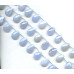 143-1130 Blue Chalcedony <br>18x25 Flat Pear Briolette