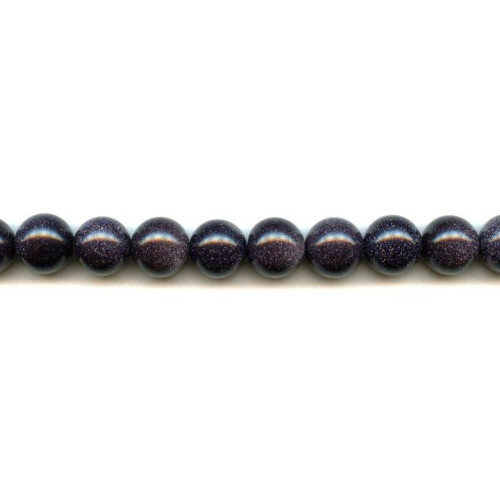 144-0012 Blue Goldstone <br>12mm Round