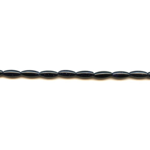 144-0522 Blue Goldstone <br>5x12 Oval Rice
