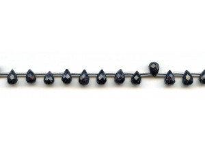 Blue Goldstone 5x7 Teardrop Briolette