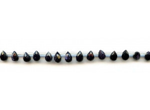 Blue Goldstone 5x7 Teardrop Briolette Blue Goldstone 5x7 Teardrop Briolette