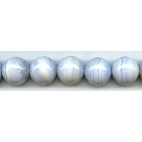 145-1114 Blue Lace Agate <br>20mm Round