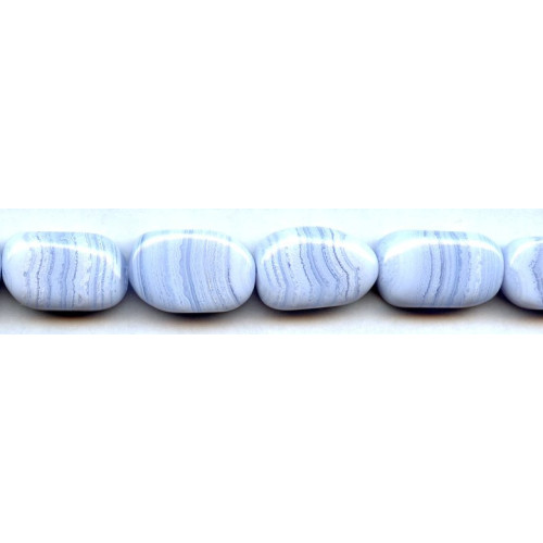 145-1194 Blue Lace Agate <br>15-16x Flat Tumble