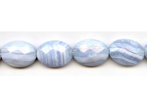 Blue Lace Agate 18x25 Faceted Flat Oval Blue Lace Agate 18x25 Faceted Flat Oval