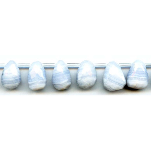 145-1254 Blue Lace Agate <br>16-18x Fancy Briolette
