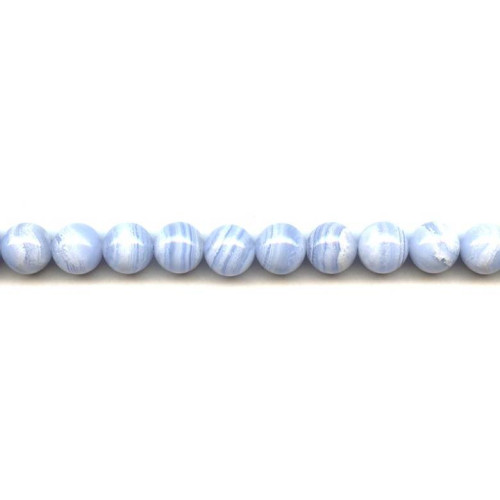 145-1283 Blue Lace Agate <br>10mm Round