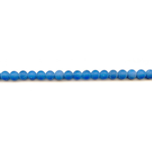 146-1026 Matte Blue Onyx <br>6mm Round