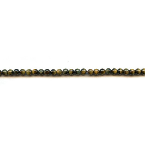 147-1053 Blue Tiger Eye <br>4mm Round