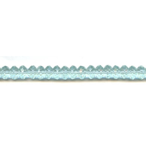 149-1196 Blue Quartz <br>10mm Faceted Rondell