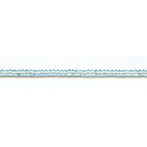 149-1212 Blue Quartz <br>4mm Faceted Rondell