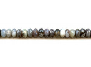 Botswana Agate 10mm Faceted Rondell