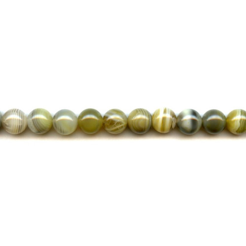 150-1074 Yellow Botswana Agate <br>10mm Round