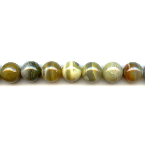150-1076 Yellow Botswana Agate <br>14mm Round