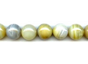 Yellow Botswana Agate 18mm Round