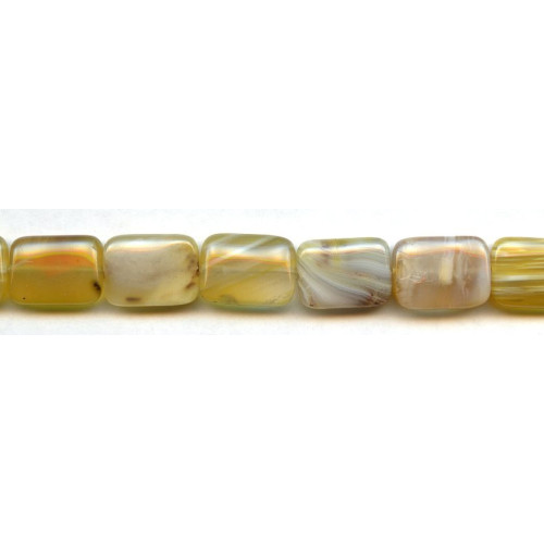 150-1091 Yellow Botswana Agate <br>13x18 Flat Rectangle