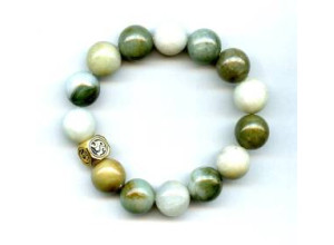 Jade 14mm Round Brecelet Jade 14mm Round Brecelet