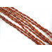 153-1125 Carnelian <br>6x16 Faceted Oval Rice