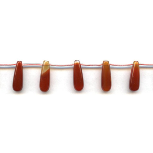 153-1150 Carnelian <br>7x20 Tear Drop
