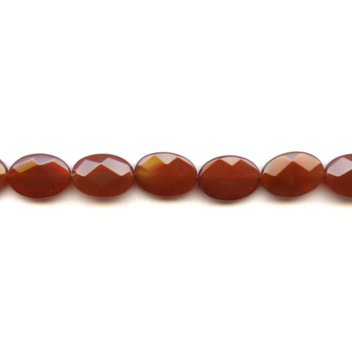 153-1283 Carnelian <br>13x18 Faceted Flat Oval