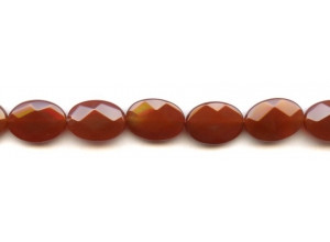 Carnelian 13x18 Faceted Flat Oval