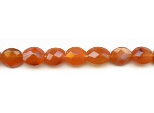 Carnelian 12x14 Faceted Flat Oval