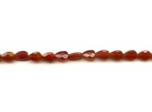 Carnelian 6x9 Faceted Flat Pear