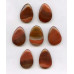 153-1376 Carnelian <br>40-43x Pear Pendant