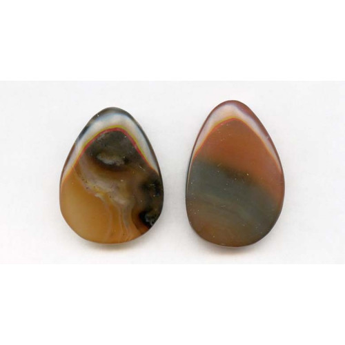 153-1379 Carnelian <br>39-42x Pear Pendant