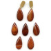 153-1401 Carnelian <br>35x18 Pear Pendant