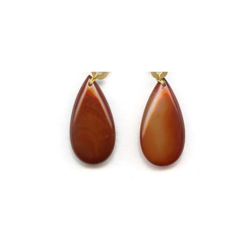 153-1401 Carnelian <br>35x18 Pear Pendant