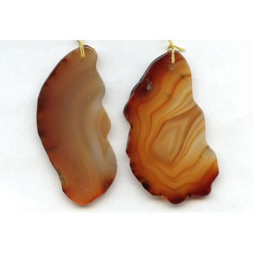 153-1477 Carnelian <br>50-70x Slice Pendant