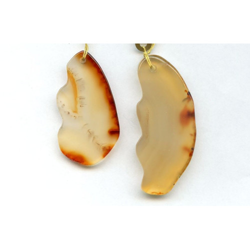 153-1478 Carnelian <br>45-60x Slice Pendant