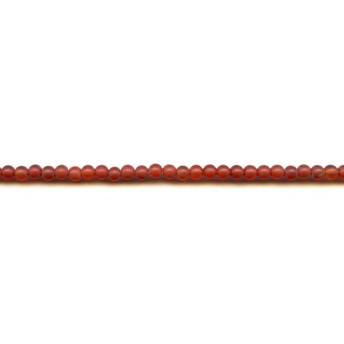 153-1500 Matte Carnelian <br>4mm Round
