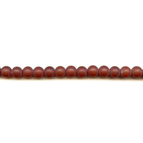 153-1503 Matte Carnelian <br>8mm Round