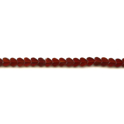 153-1556 Carnelian <br>7mm Heart