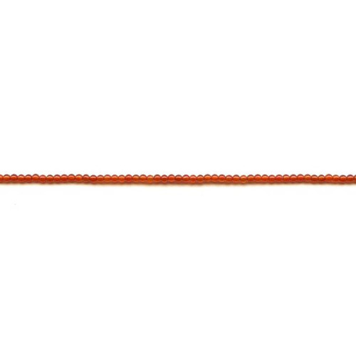 153-1559 Carnelian <br>2-2.5mm Round