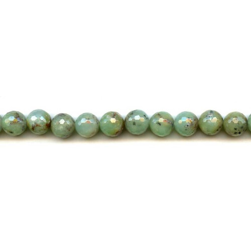 101-1389 Chrysoprase <br>10mm Faceted Round
