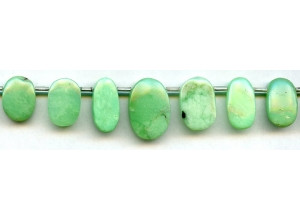 Chrysoprase 10-20x Flat Oval Drop