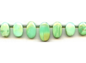 Chrysoprase 10-20x Flat Oval Drop