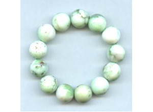Chrysoprase 17mm Round Bracelet